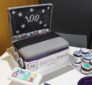 Digital Friends 100 cake