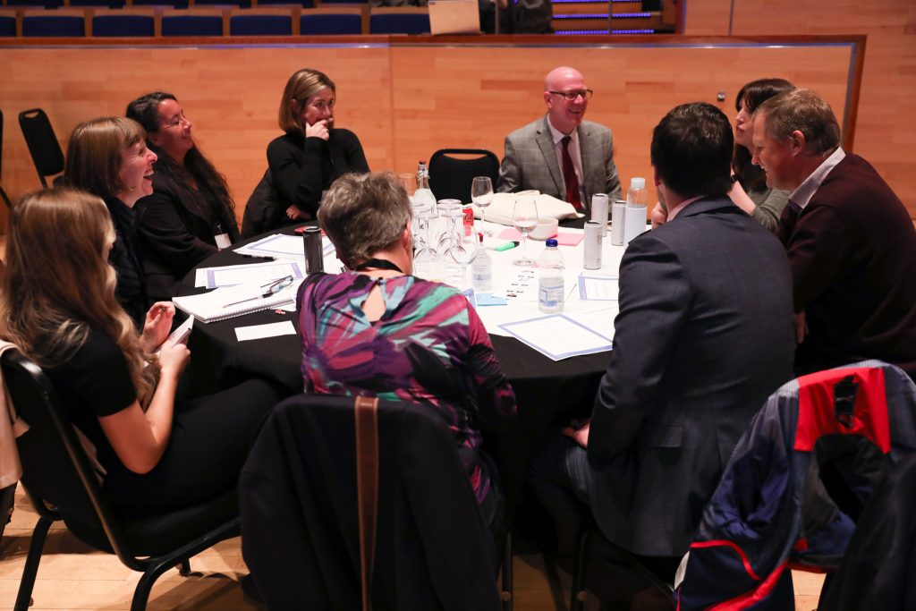 Kevin Stewart, Minister for Mental Wellbeing and Social Care, participates in discussion at the National Care Service Forum