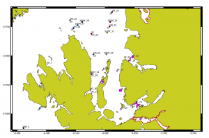 Figure 1 - Map of the study area in the waters around the Isle of Skye