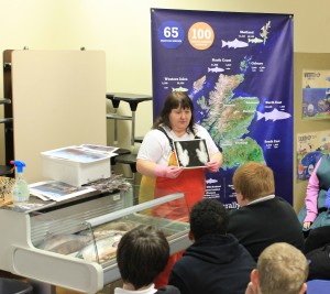 Jane Mills hosting a wet fish counter workshop