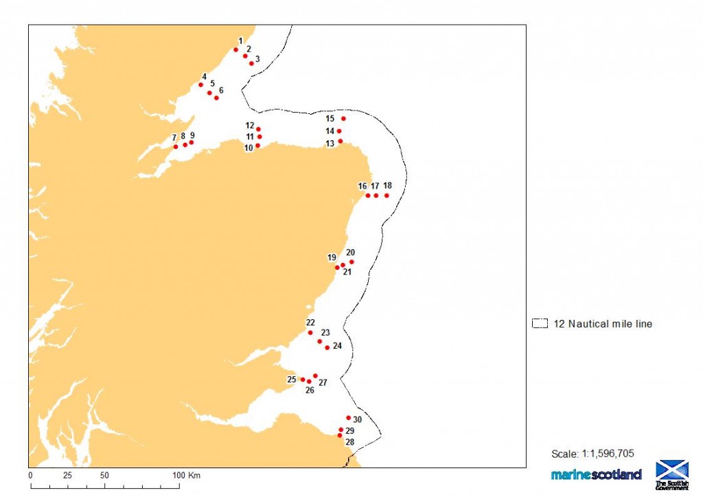 Figure 1: Positions of all 30 moorings to be deployed during cruise 0515A