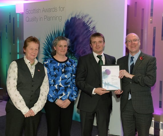 Shona Turnbull (Highland Council), Tracy McCollin (Marine Scotland), James Green (Orkney Islands Council) and Kevin Stewart (Minister for Local Government and Housing)