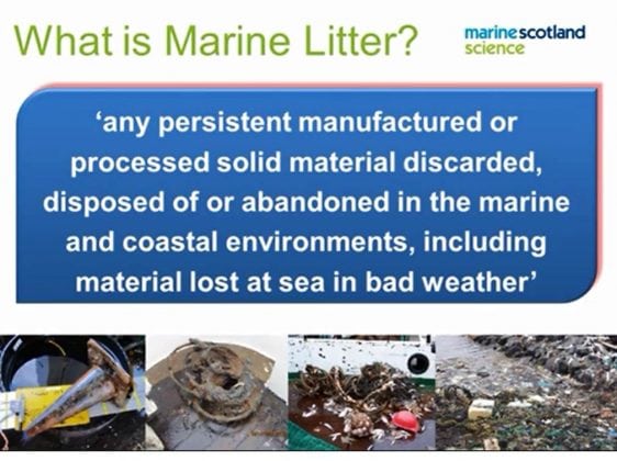 What is Marine Litter slide