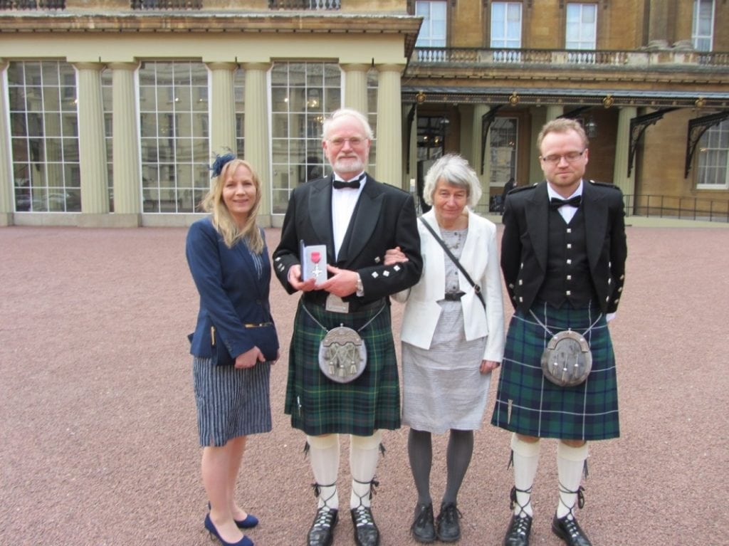 Ian Davies with Ruth Helen and Paul