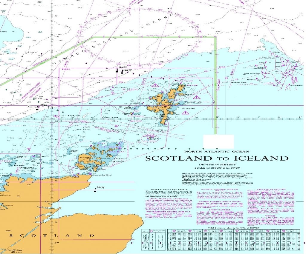 0519S Positon of hydrographic sections (small diamonds) and proposed position of new mooring deployments (small flags with name labels)