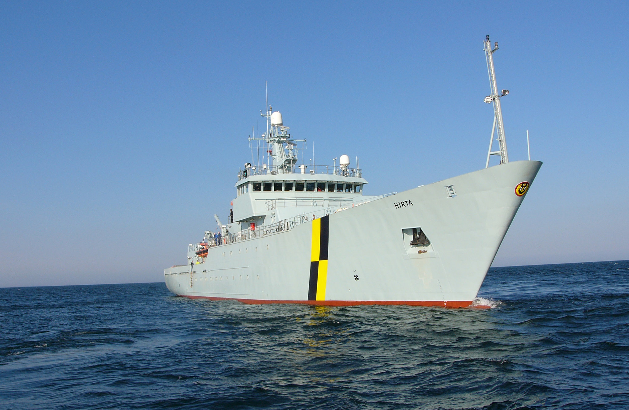 Marine protection vessel Hirta. Crown copyright
