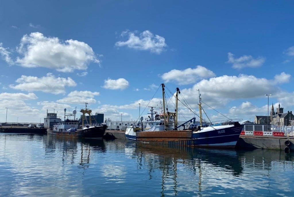 Scallop dredge vessels in NE Scotland 2021