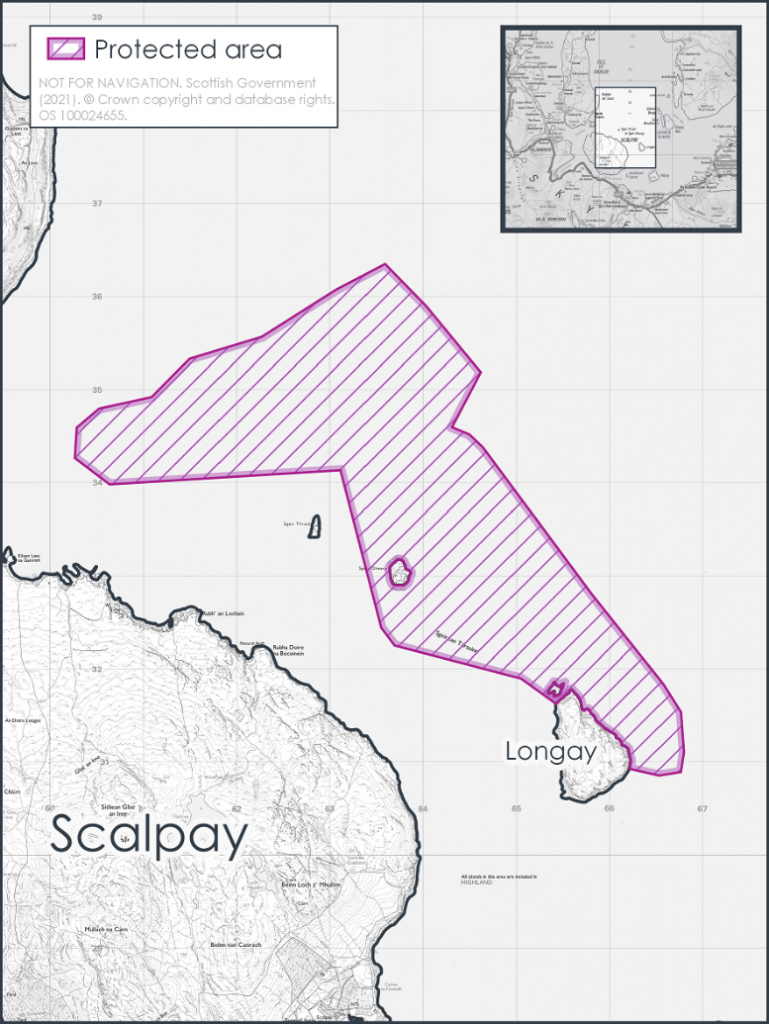 Flapper skate Red Rocks and Longay MPA map