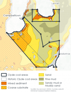 Map of the Clyde Cod Closure for 2022-23