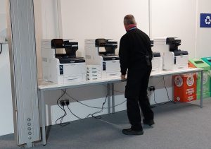 Printers being used at COP26