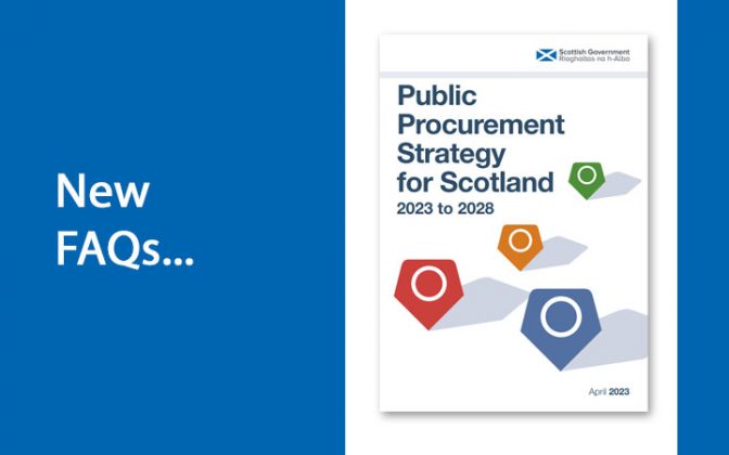 New FAQs on the Public Procurement Strategy for Scotland