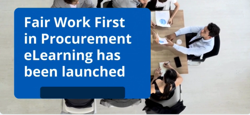 Fair Work First in Procurement eLearning has been launched