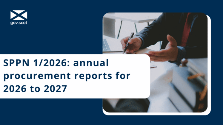 SPPN 1/2026: annual procurement reports for 2026 to 2027