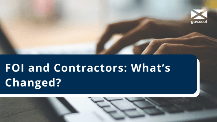 FOI and Contractors: What's Changed?