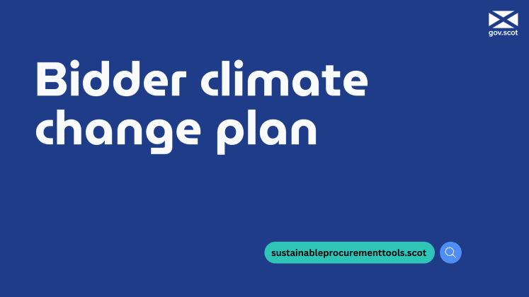 Bidder climate change plan