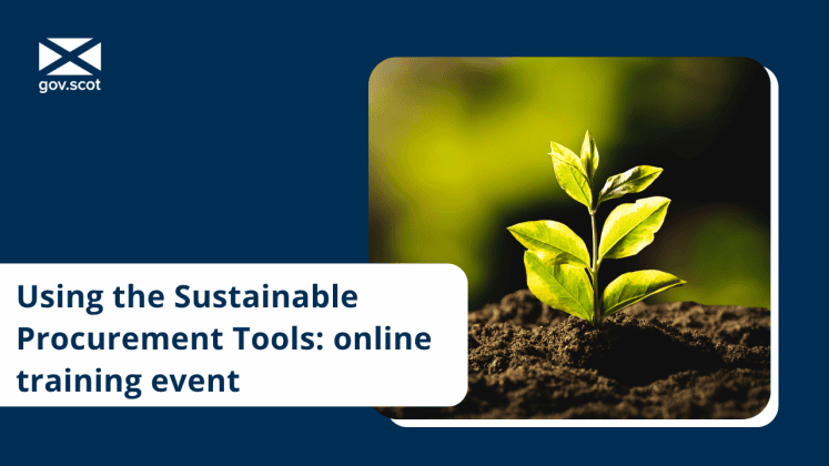 Using the Sustainable Procurement Tools: online training event