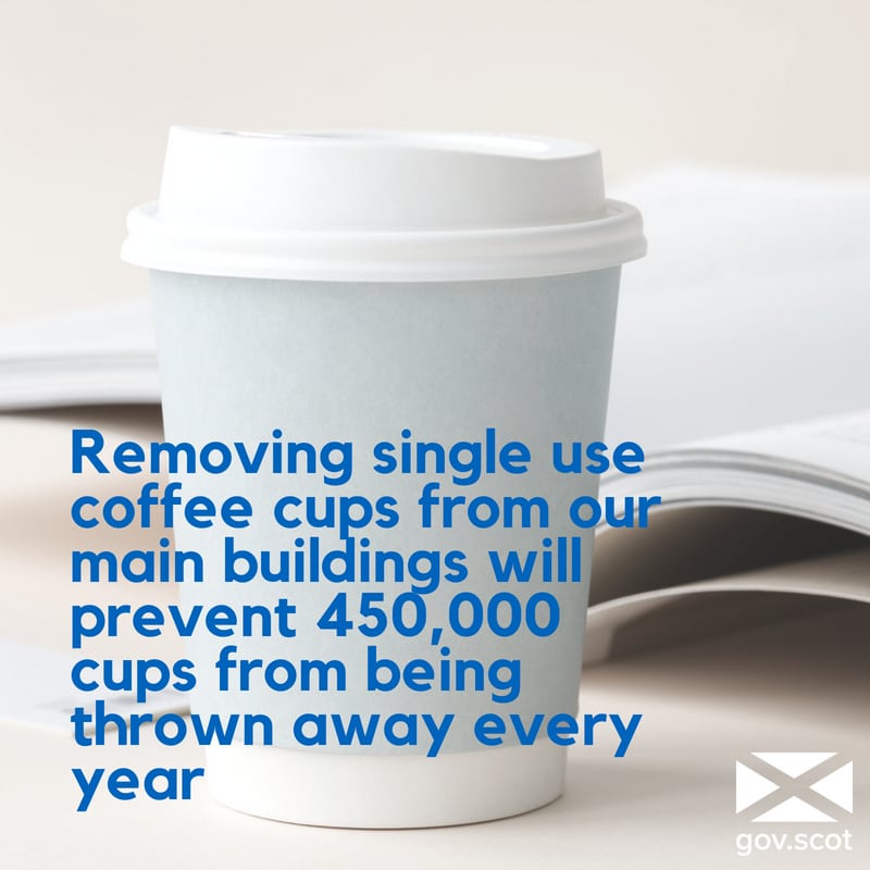 UK environment department using 1,400 disposable coffee cups a day