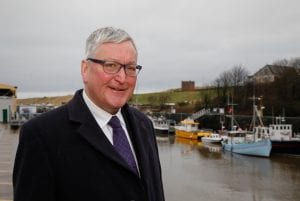 Fergus Ewing at Eyemouth Harbour