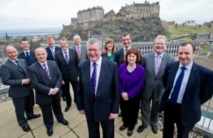 Energy Minister Fergus Ewing, representatives from other political parties and members of the Edinburgh Green Investment Bank Group
